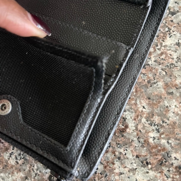 YSL Monogram Small Ziptop Wallet in Grained Leather - Picture 4 of 11